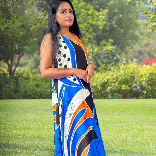 Tropical Ocean Maxi Dress